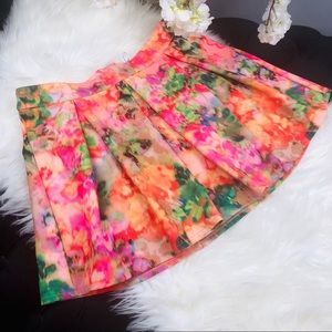 ❤️SOLD❤️ Aeropostale Ruffle Colorful Skater Skirt